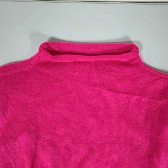 Anthropologie Pink Turtleneck Fitted Sweater Dress XS - Picture 8 of 14